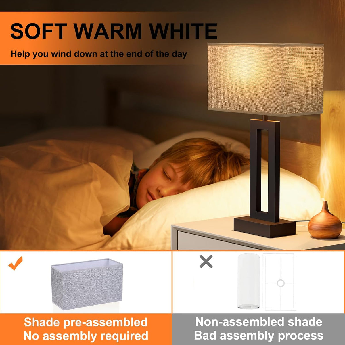 10.6"D x 4.7"W x 19.6"H table lamps, alternate view 5