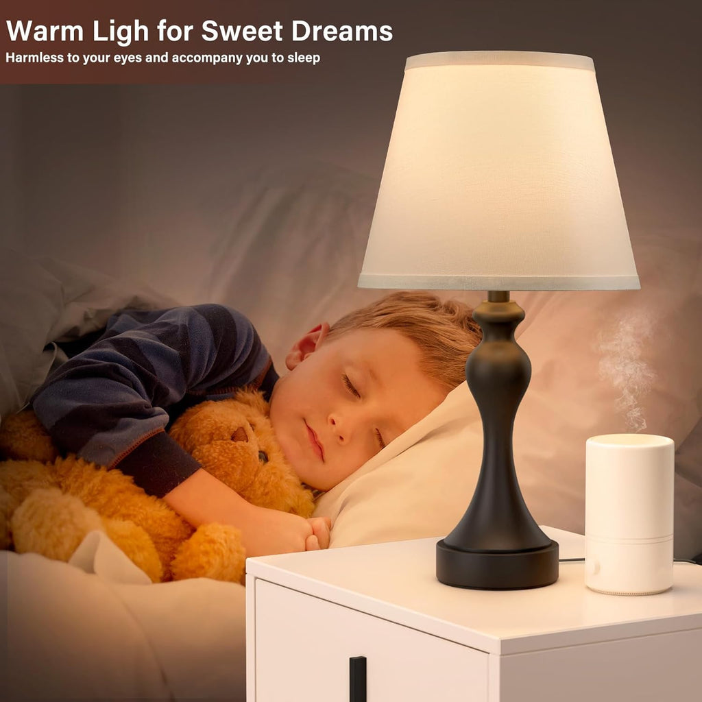 9.5"D x 9.5"W x 19"H metal table lamps, alternate view 5