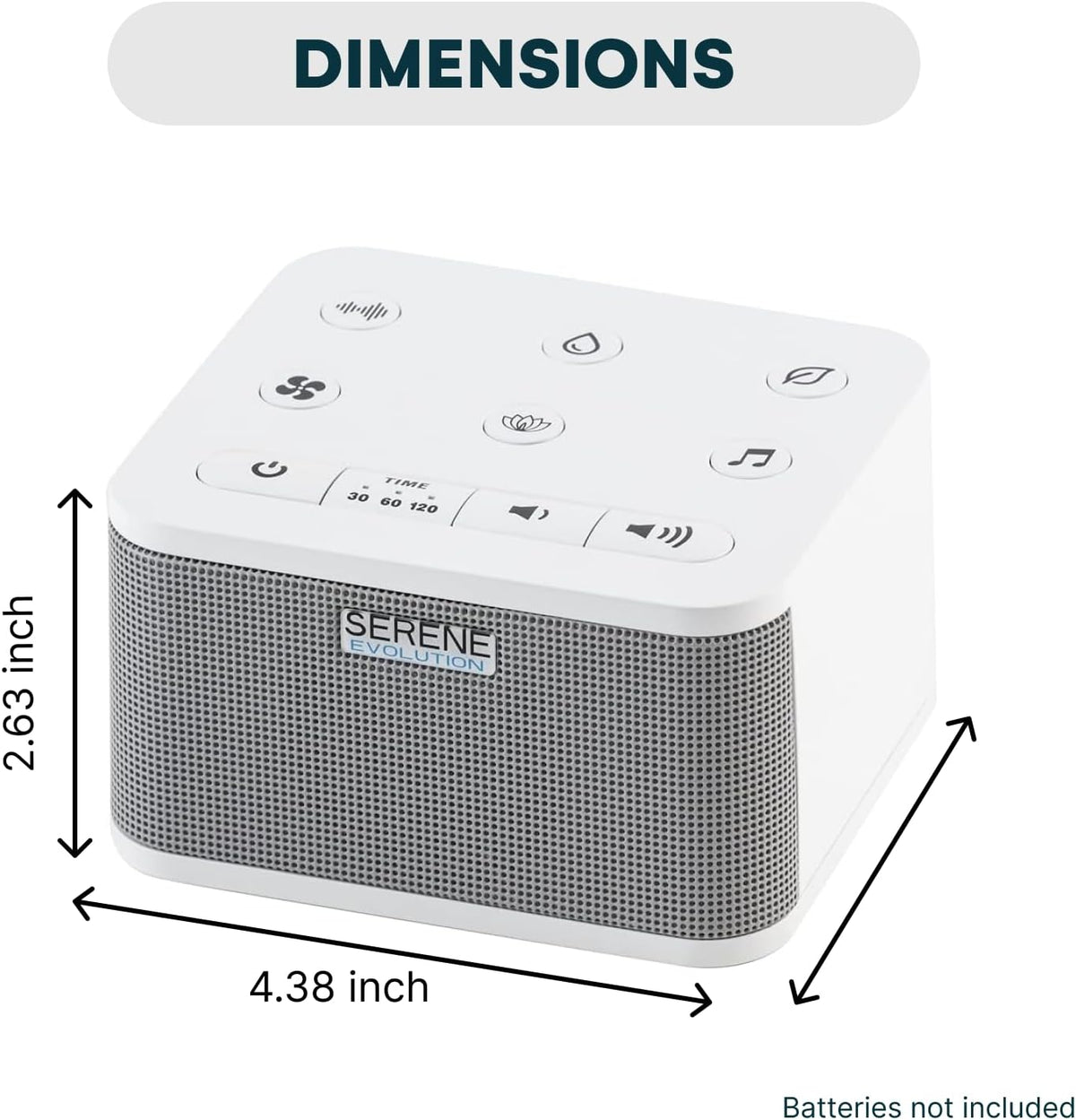 plastic white noise machines in White, alternate view 3