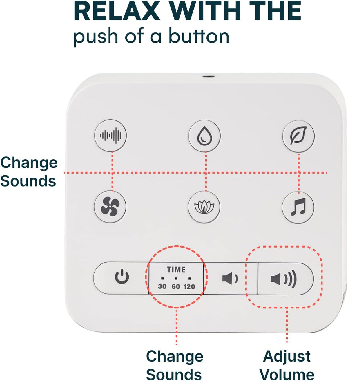 plastic white noise machines in White, alternate view 5