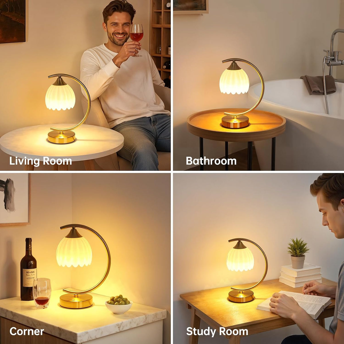 4.72"D x 4.72"W x 11.81"H metal table lamps, alternate view 5