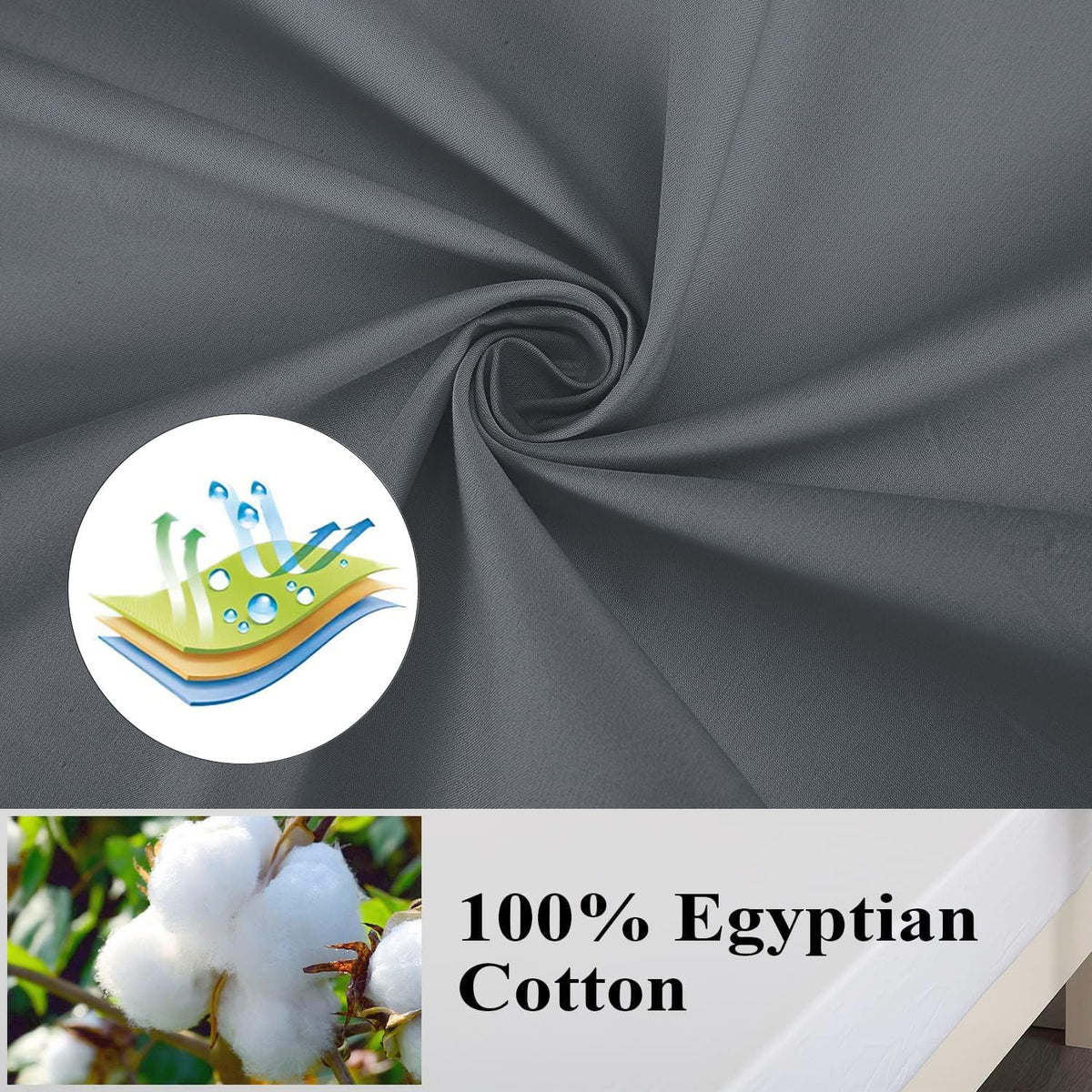 Queen 30" - envelope cotton pillowcases, alternate view 3