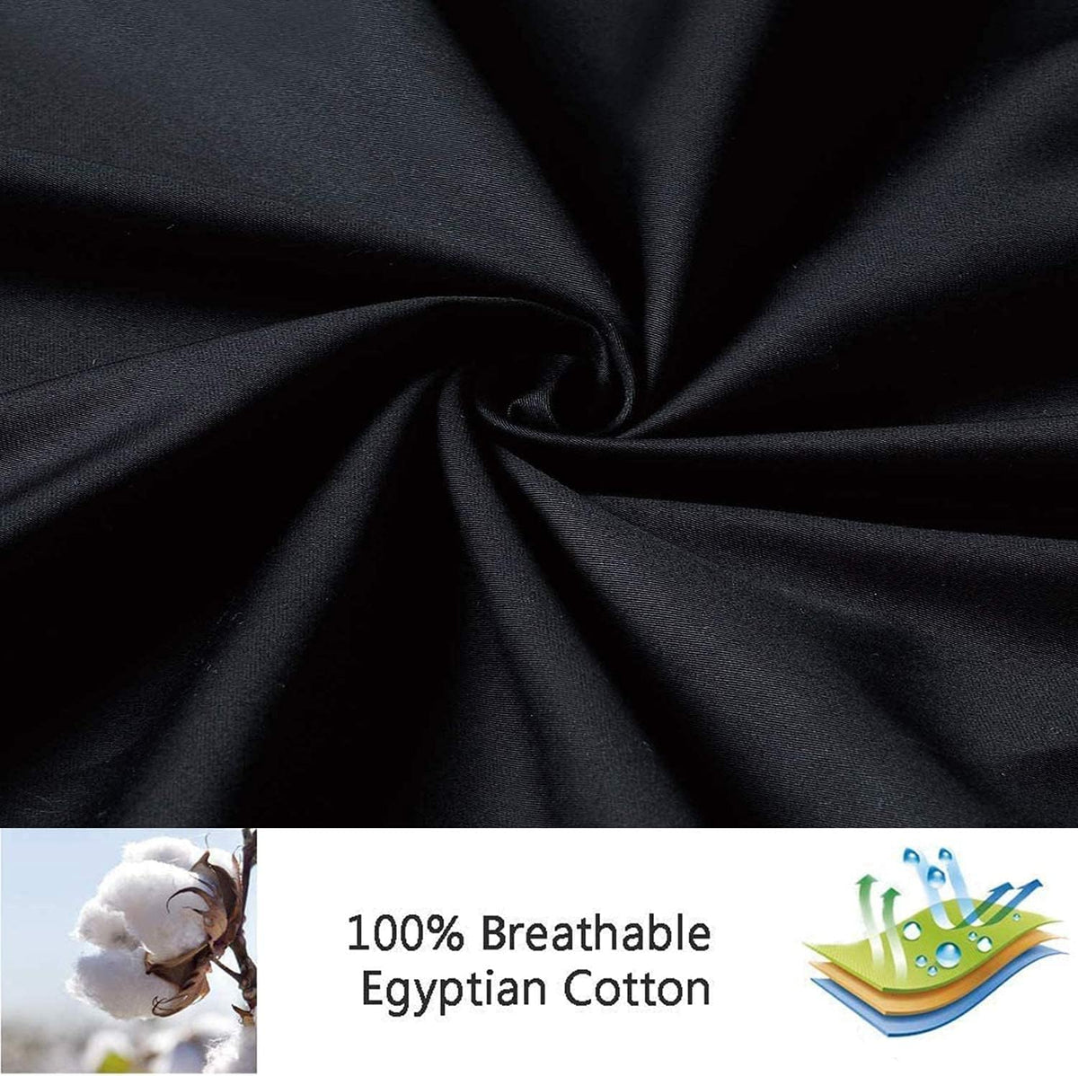 Queen 4pack cotton pillowcases, alternate view 2