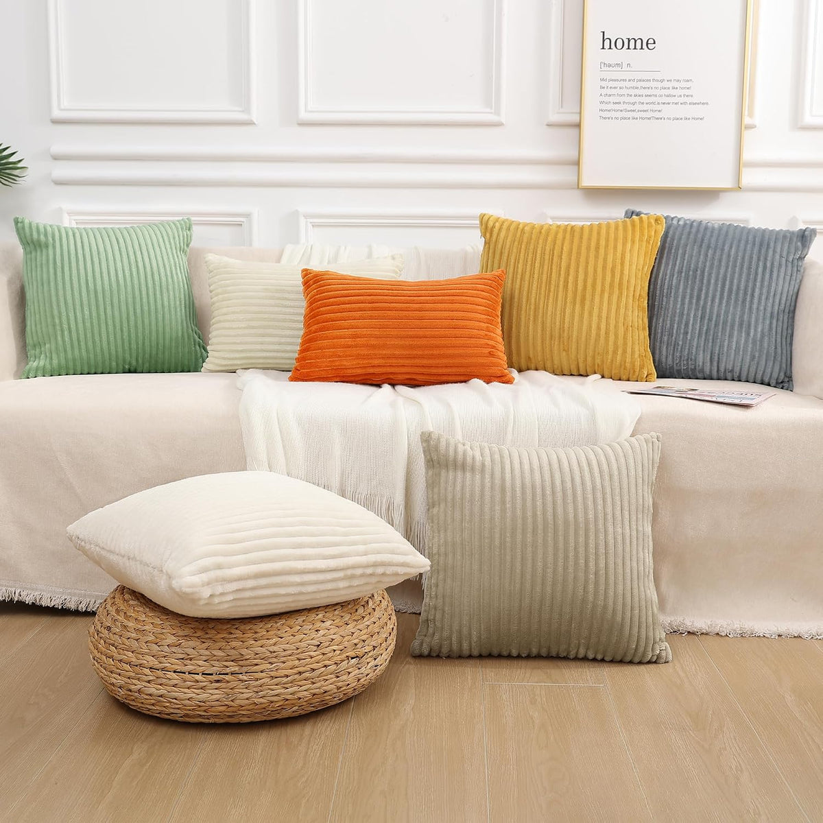 20"L x 12"W throw pillow accessories in Orange, alternate view 8