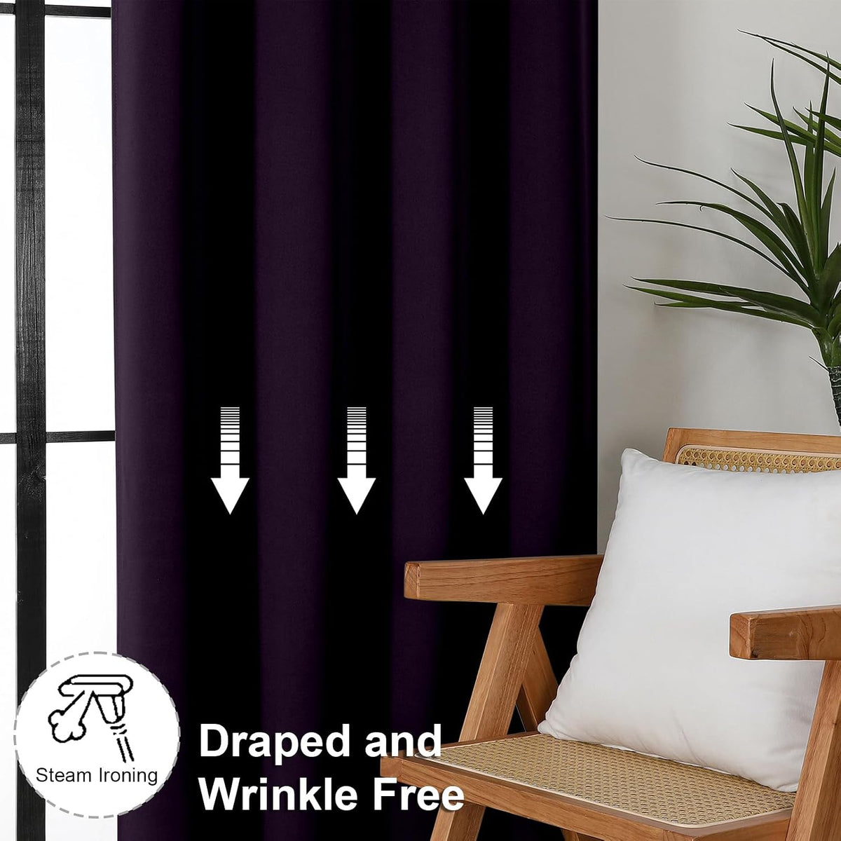 96"L x 40"W fabric curtains, alternate view 7