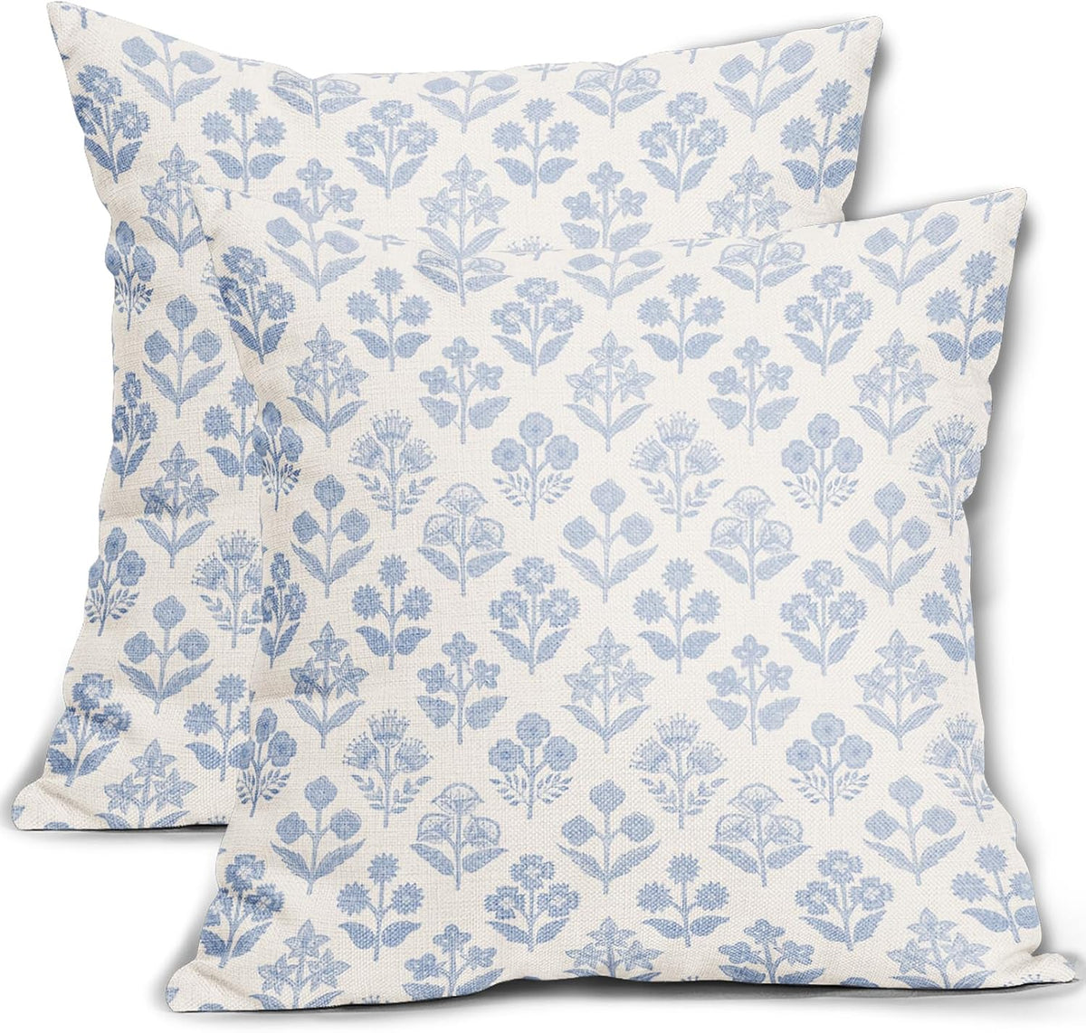 18"L x 18"W polyester throw pillow accessories in Baby Blue