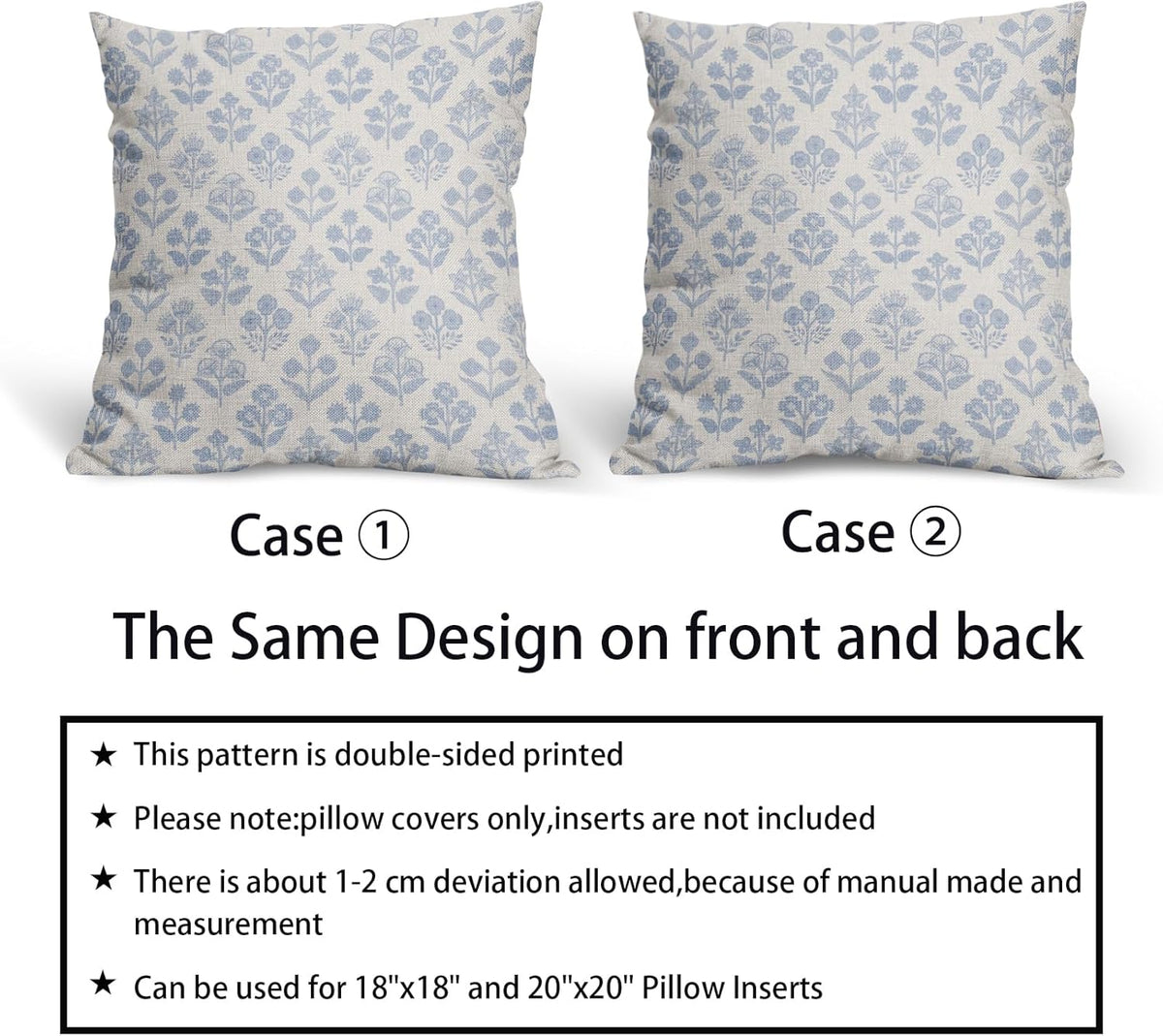 22"L x 22"W polyester throw pillow accessories in Baby Blue, alternate view 6
