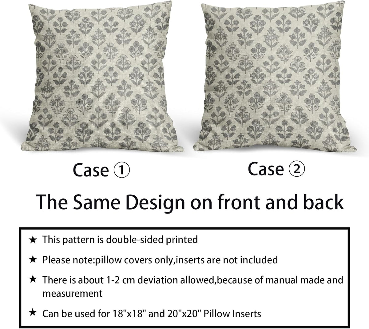 24"L x 24"W linen throw pillow accessories in Grey, alternate view 6