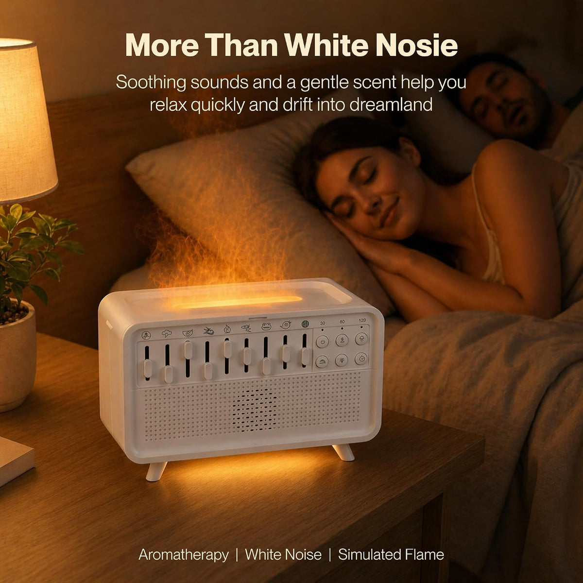 plastic white noise machines in Soft White, alternate view 2