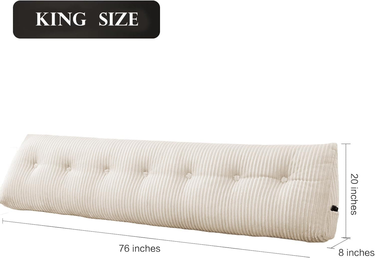 King polyester backrest pillows in Beige, alternate view 5