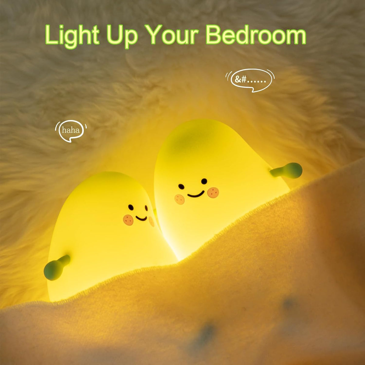 3.93"D x 3.93"W x 4.72"H silicone night lights & ambient lighting, alternate view 2