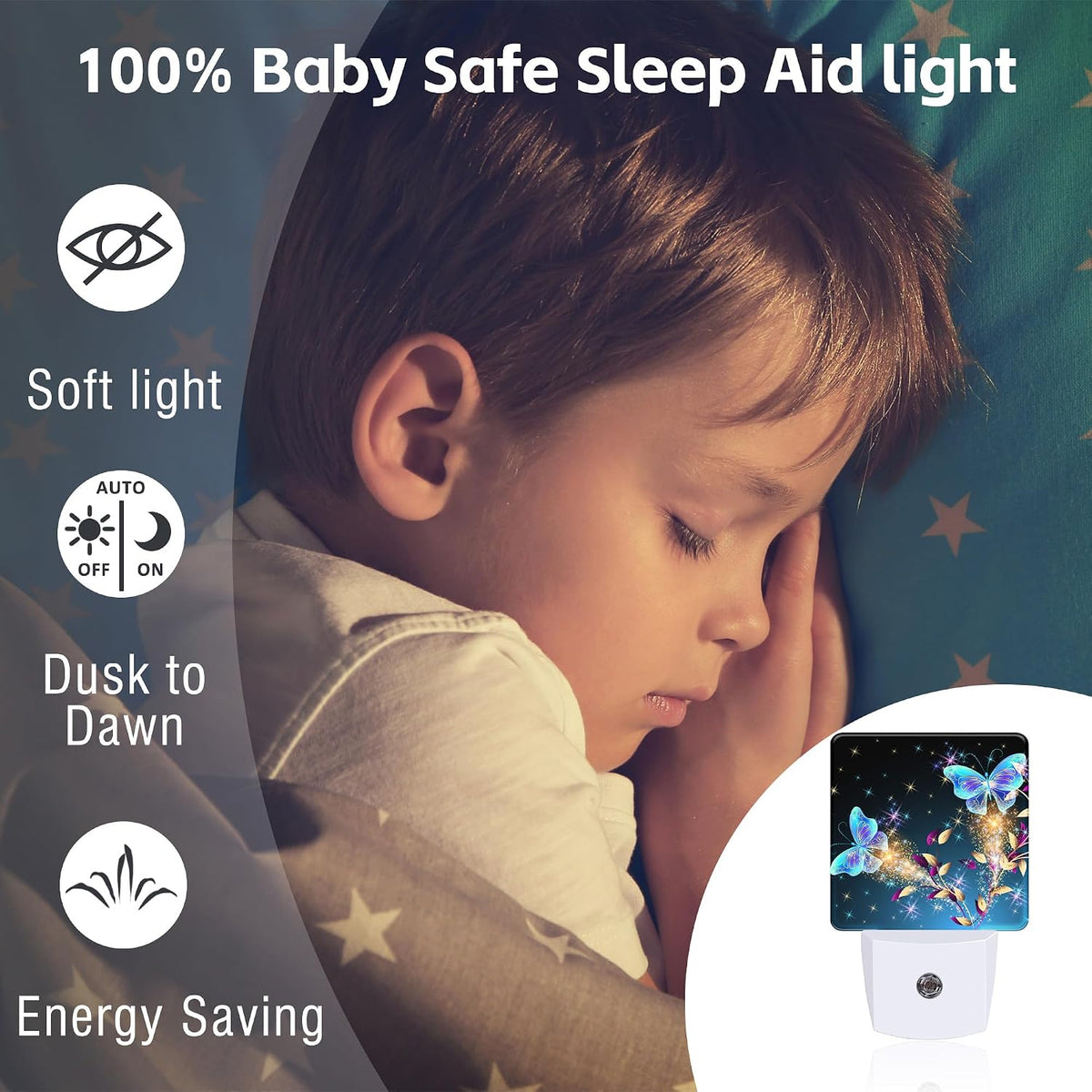 2.32"D x 1.14"W x 0.5"H night lights & ambient lighting, alternate view 5