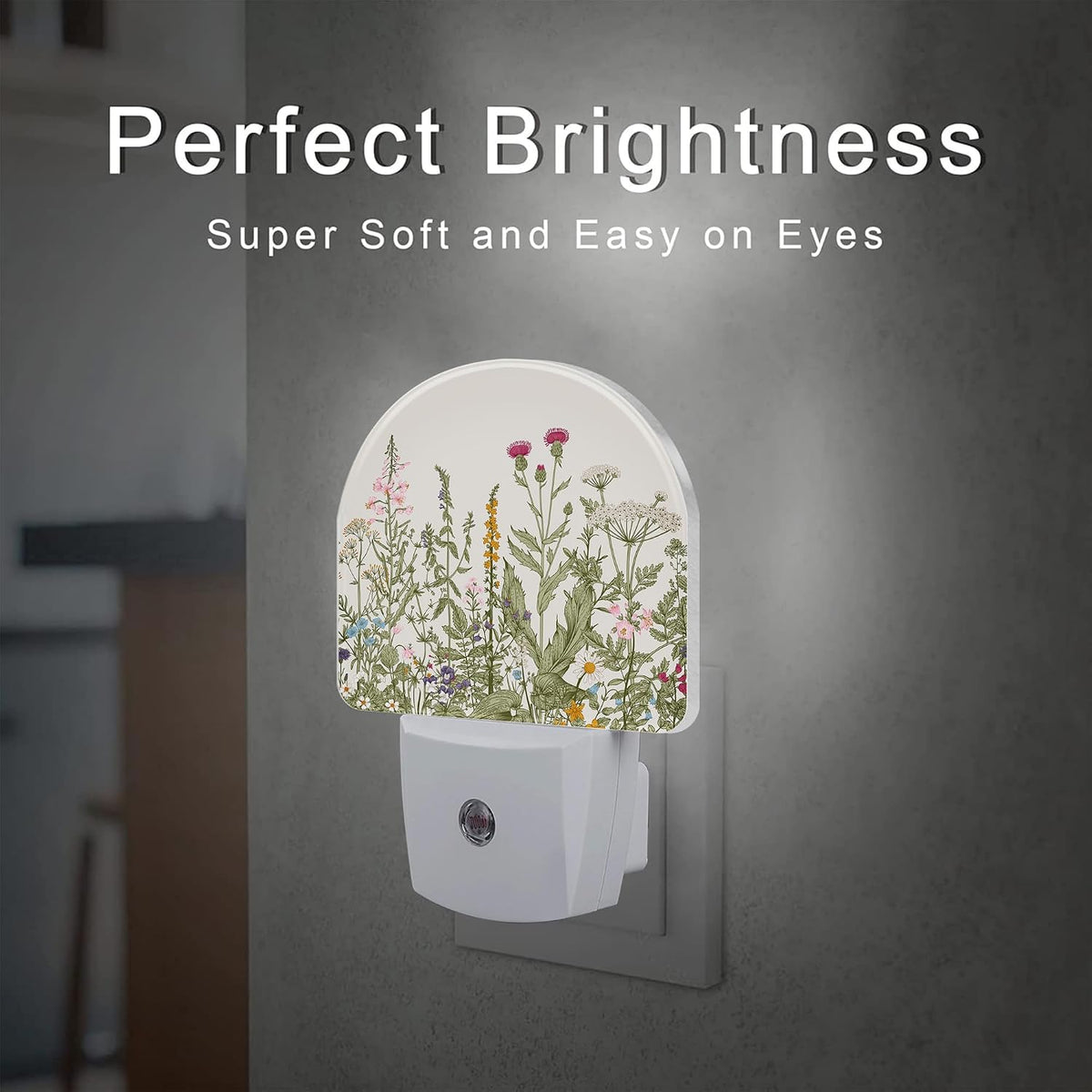 2.32"D x 1.14"W x 0.5"H plastic night lights & ambient lighting, alternate view 2
