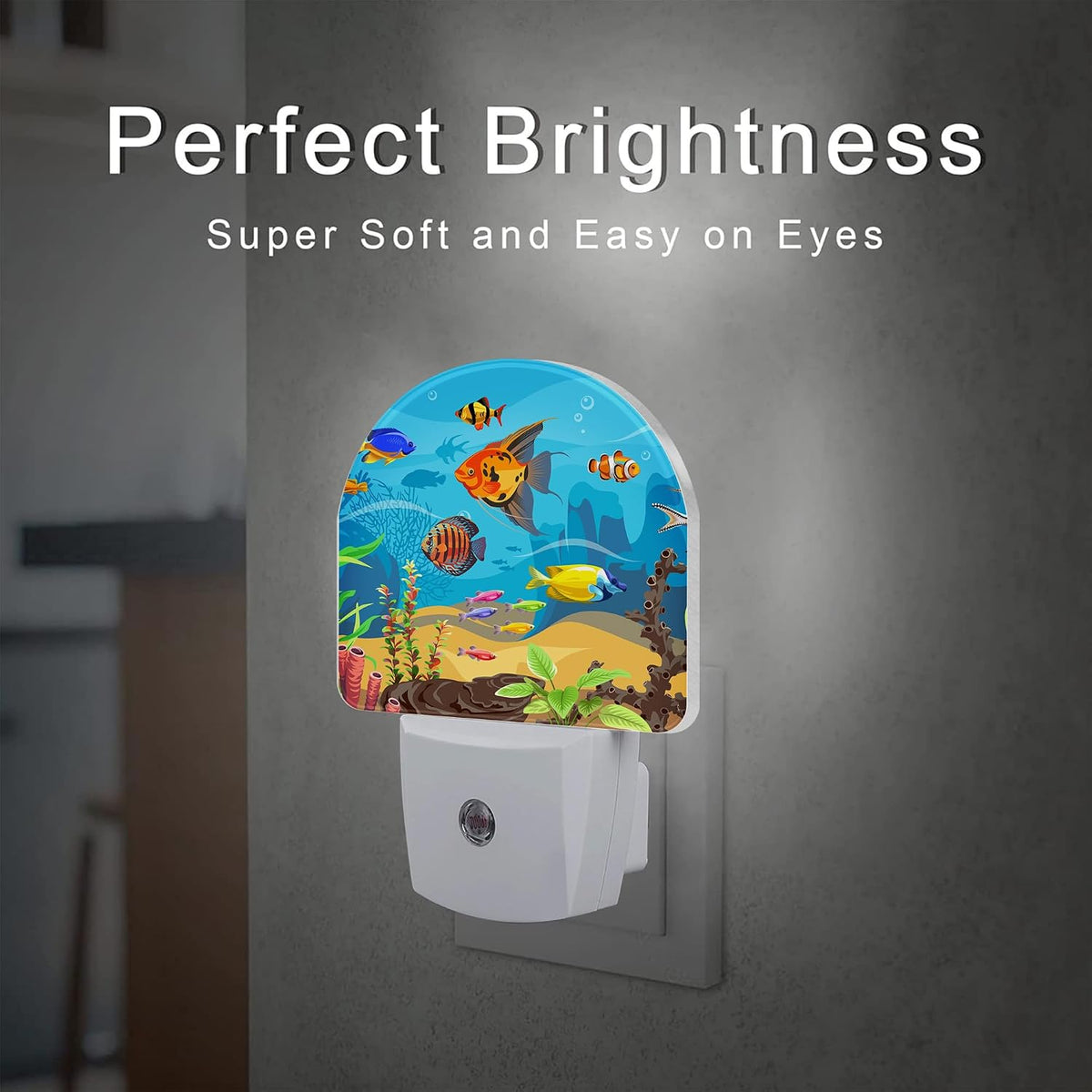 2.32"D x 1.14"W x 0.5"H plastic night lights & ambient lighting, alternate view 2