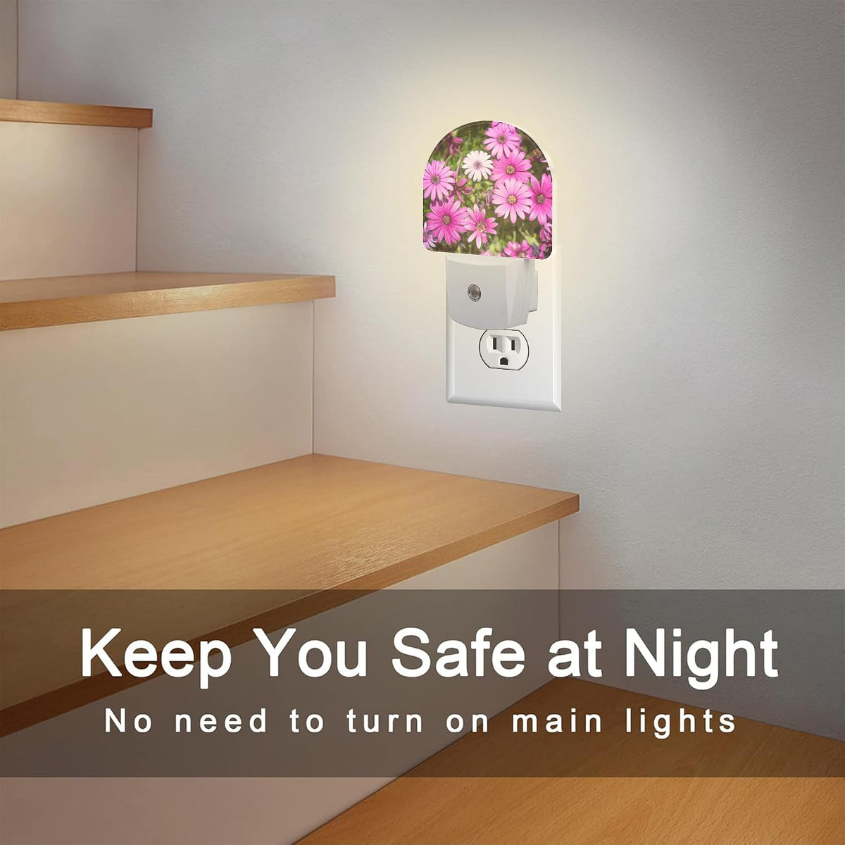 2.32"D x 1.14"W x 0.5"H plastic night lights & ambient lighting, alternate view 6