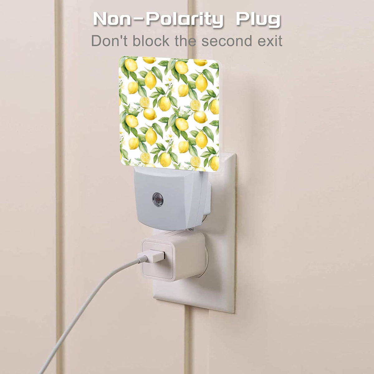 2.32"D x 1.14"W x 0.5"H plastic night lights & ambient lighting, alternate view 3
