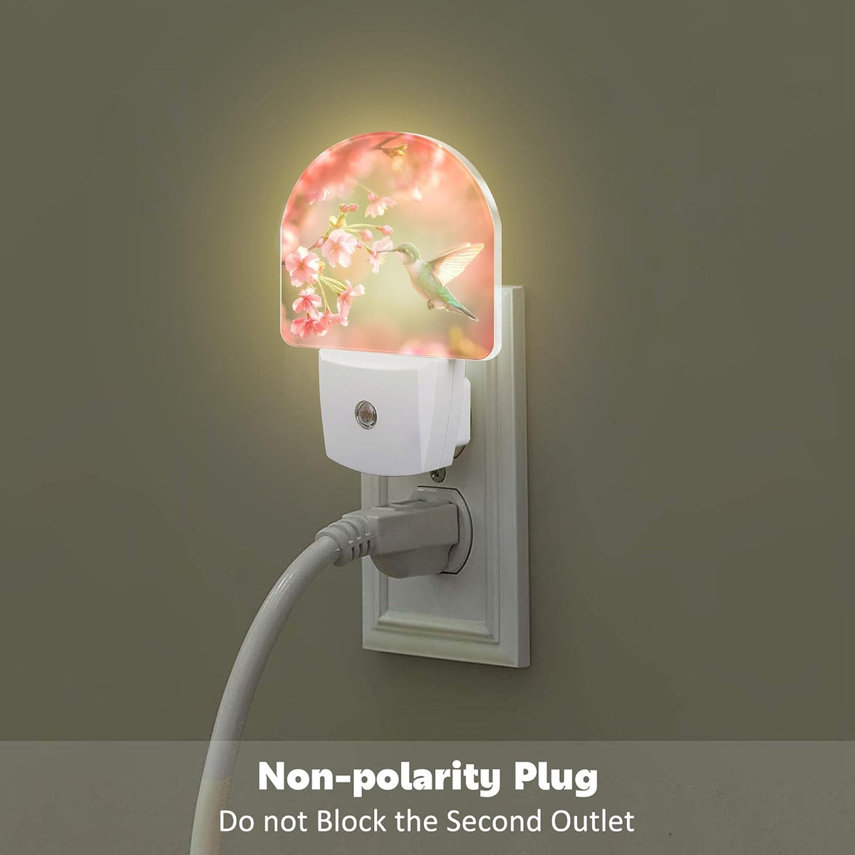 2.32"D x 1.14"W x 0.5"H plastic night lights & ambient lighting, alternate view 4