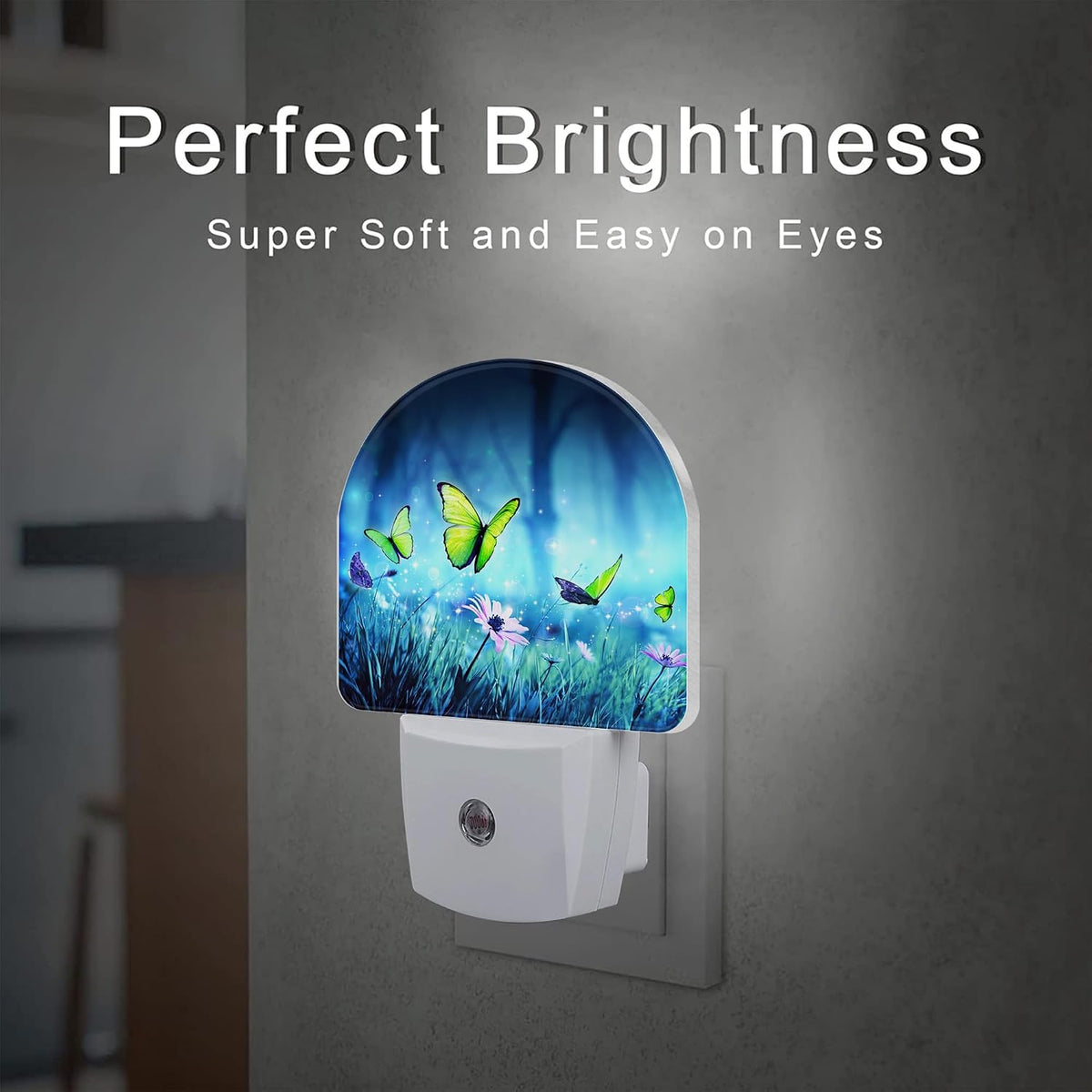 2.32"D x 1.14"W x 0.5"H plastic night lights & ambient lighting, alternate view 2