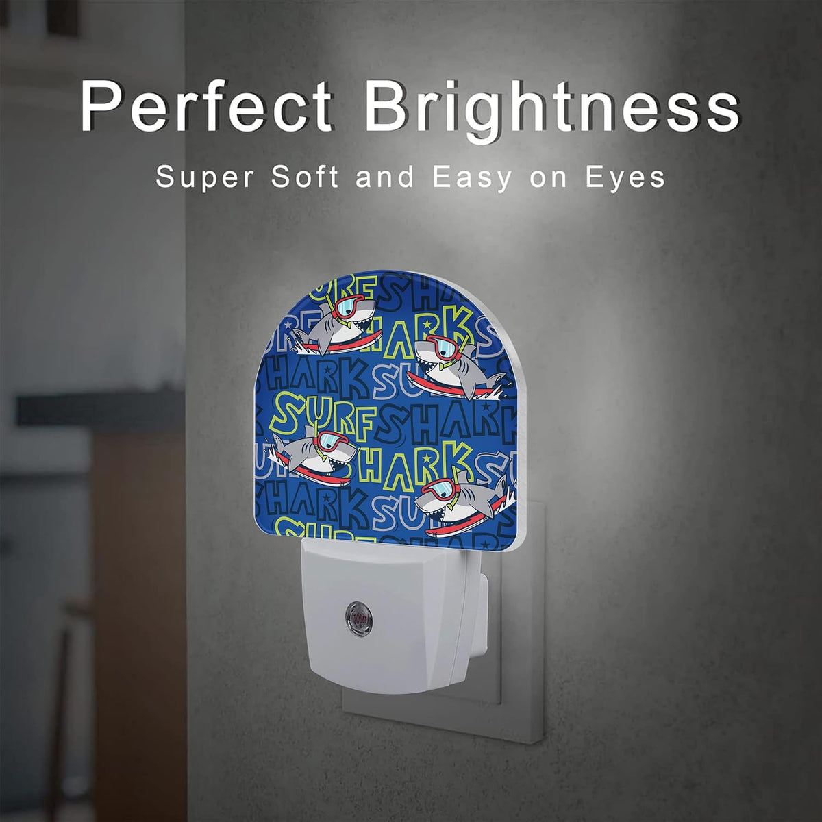 2.32"D x 1.14"W x 0.5"H plastic night lights & ambient lighting, alternate view 2