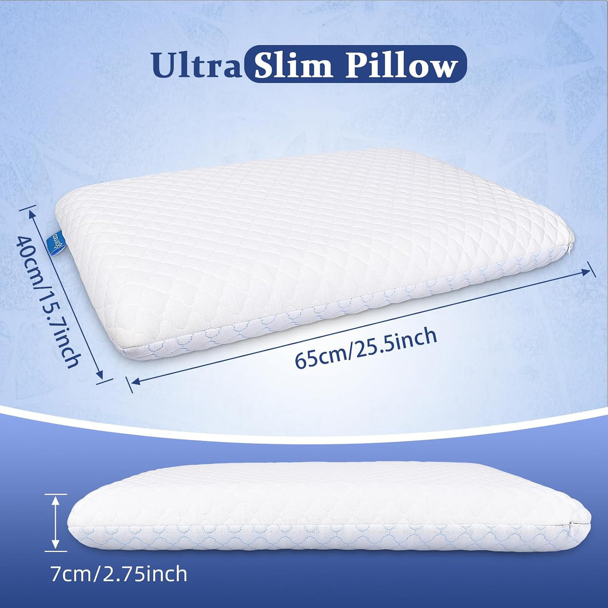 Standard (2.75"H) memory foam pillows, alternate view 4