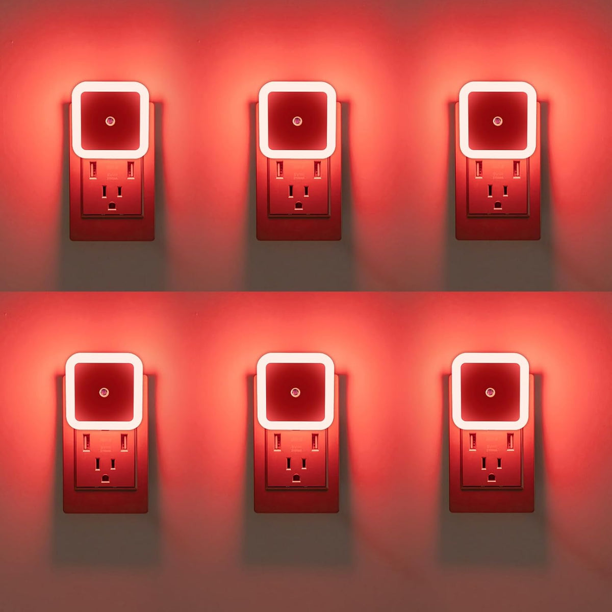 1.6"D x 2.5"W x 2.5"H plastic night lights & ambient lighting