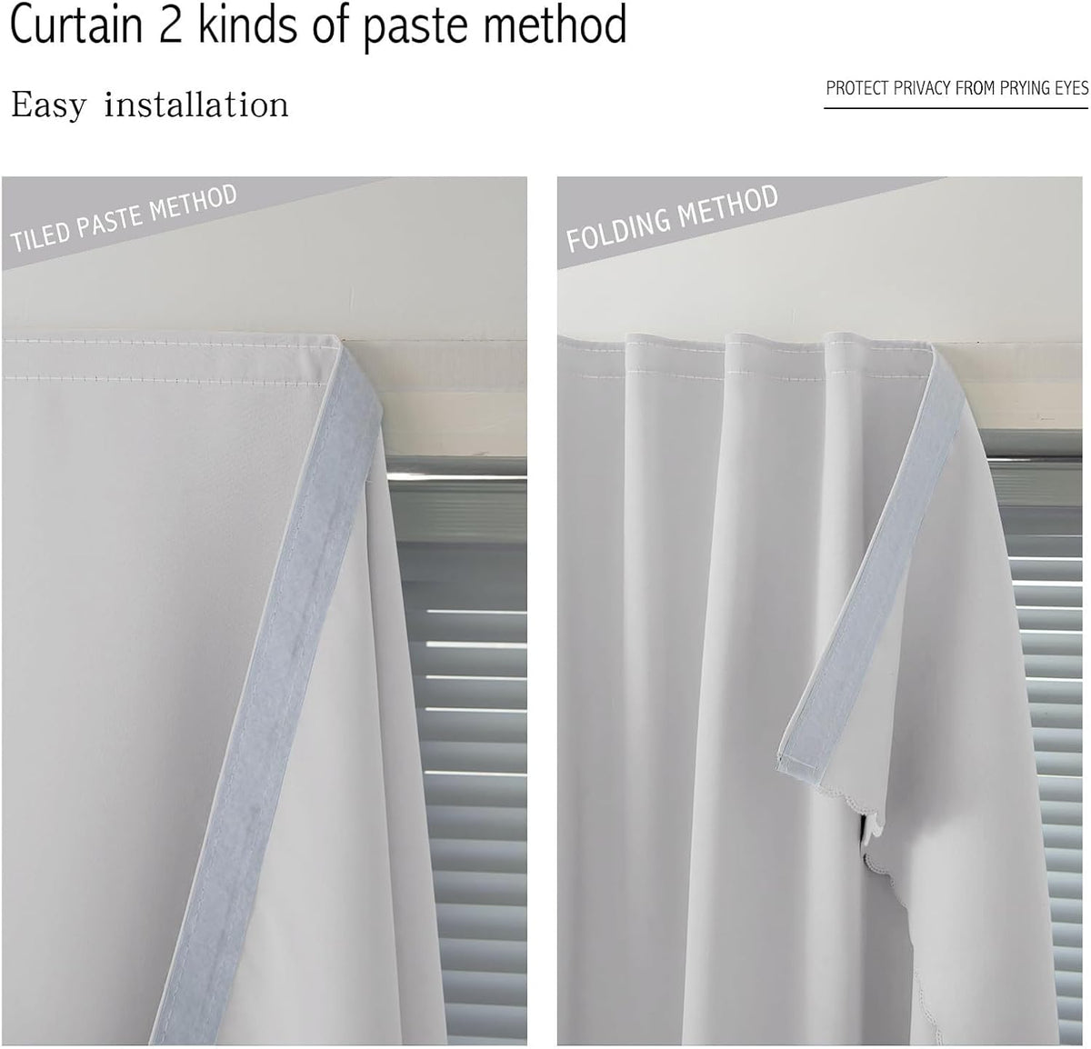 84"L x 47"W polyester curtains in Light Grey, alternate view 6