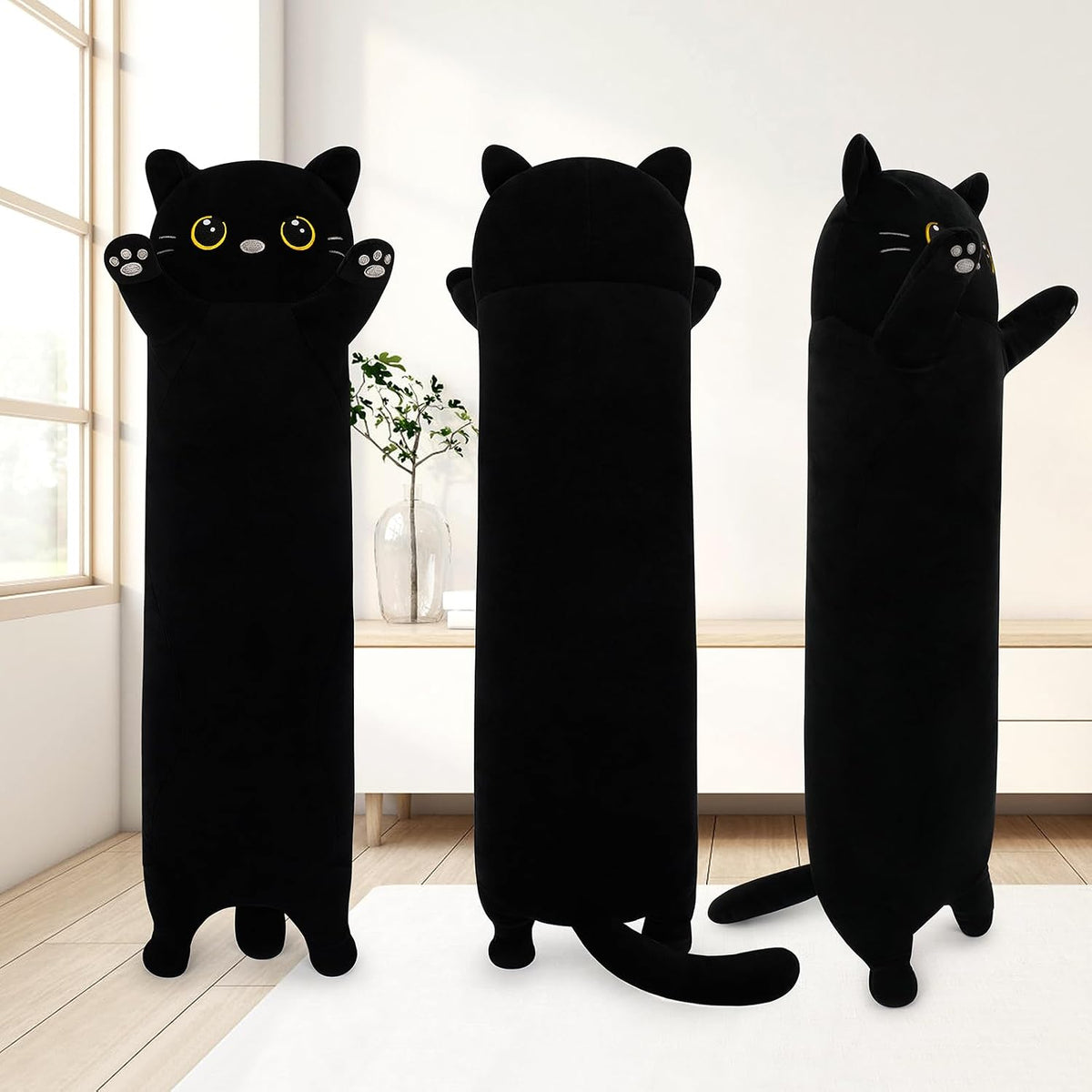 35.5” pillows in Black Cat C, alternate view 8