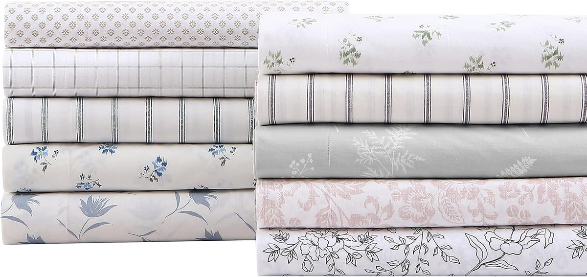 Full cotton bedding sets in Trenton Stripe Green, alternate view 6