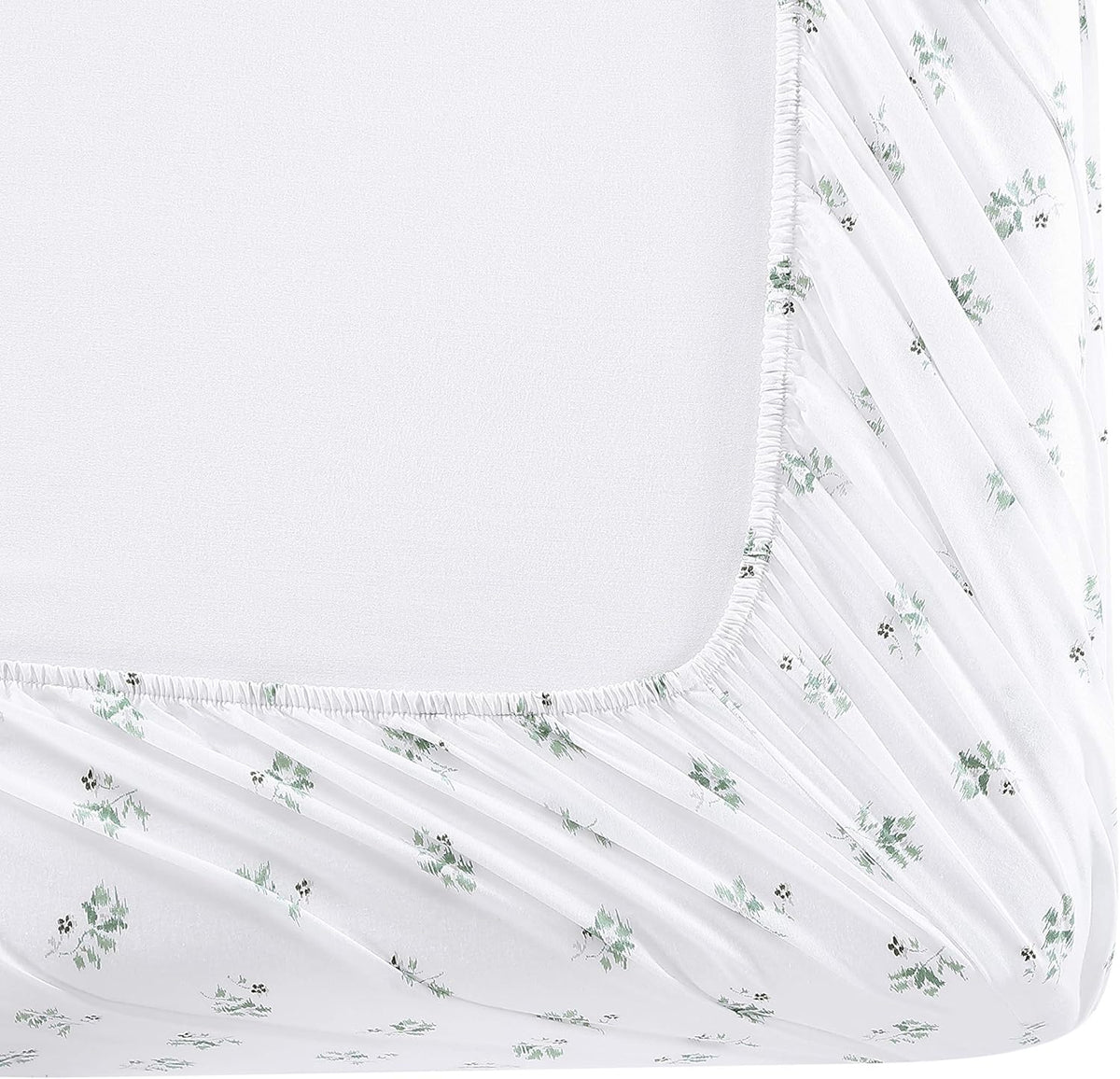 Twin cotton bedding sets in Green Sketchy Ditsy, alternate view 3