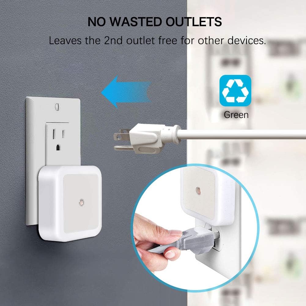2.4"D x 2.4"W x 1.6"H plastic night lights & ambient lighting, alternate view 4