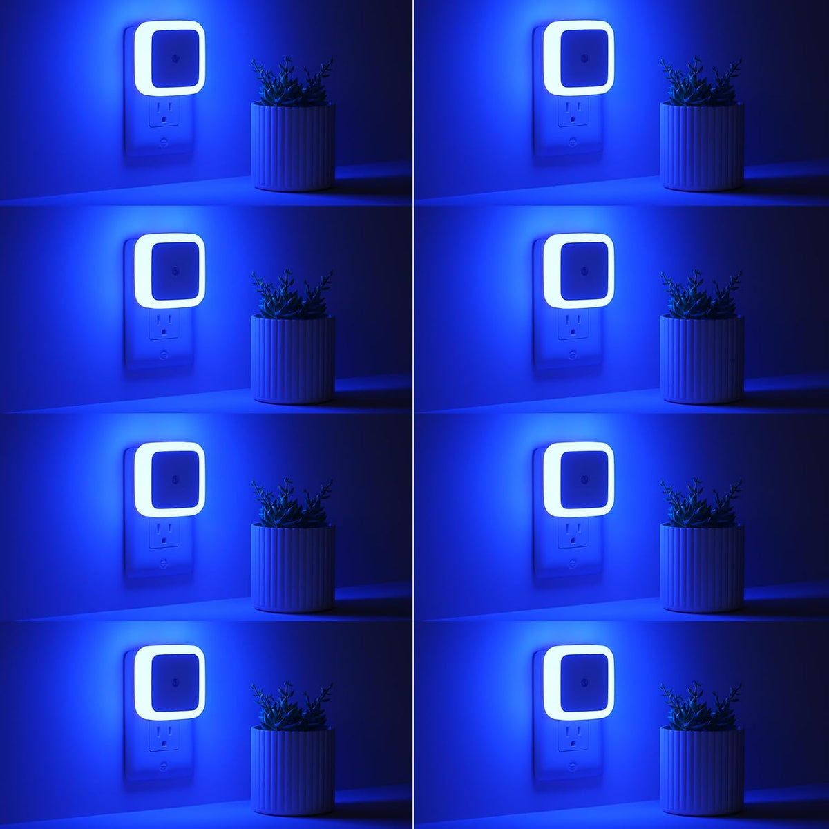 2.4"D x 2.4"W x 1.6"H plastic night lights & ambient lighting