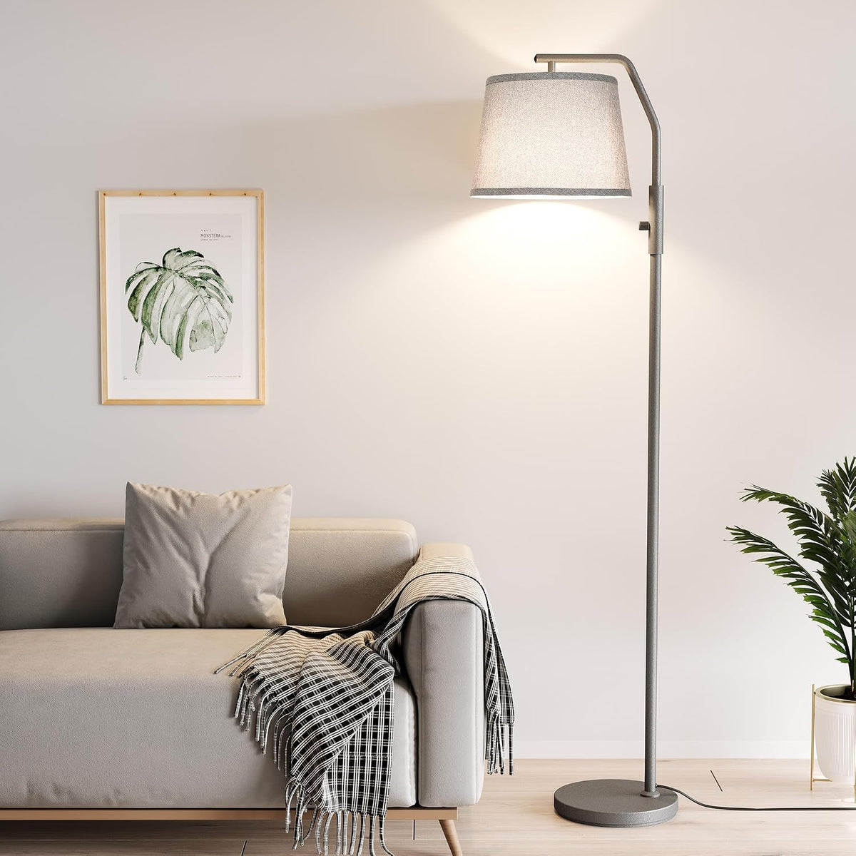 10"D x 16"W x 62"H metal floor lamps, alternate view 6