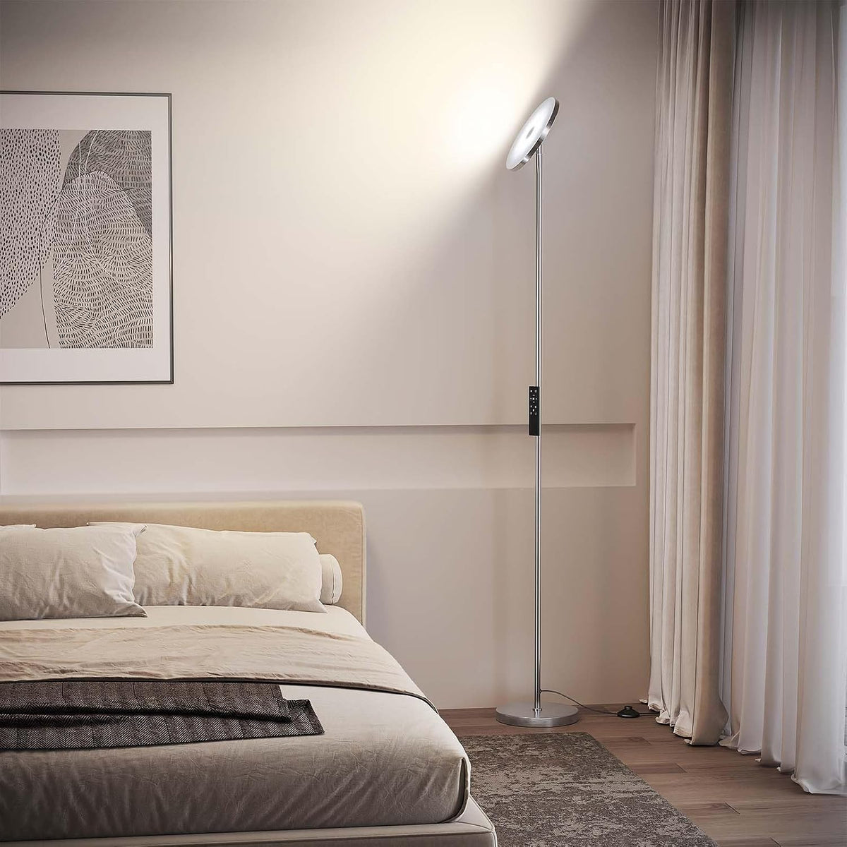 9.8"D x 9.8"W x 69"H metal floor lamps, alternate view 6