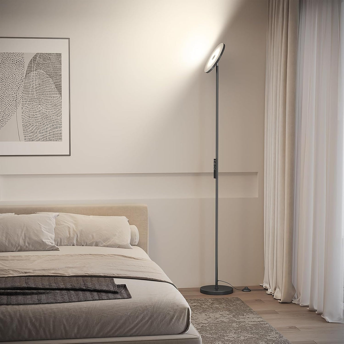 9.8"D x 9.8"W x 69"H plastic floor lamps, alternate view 6