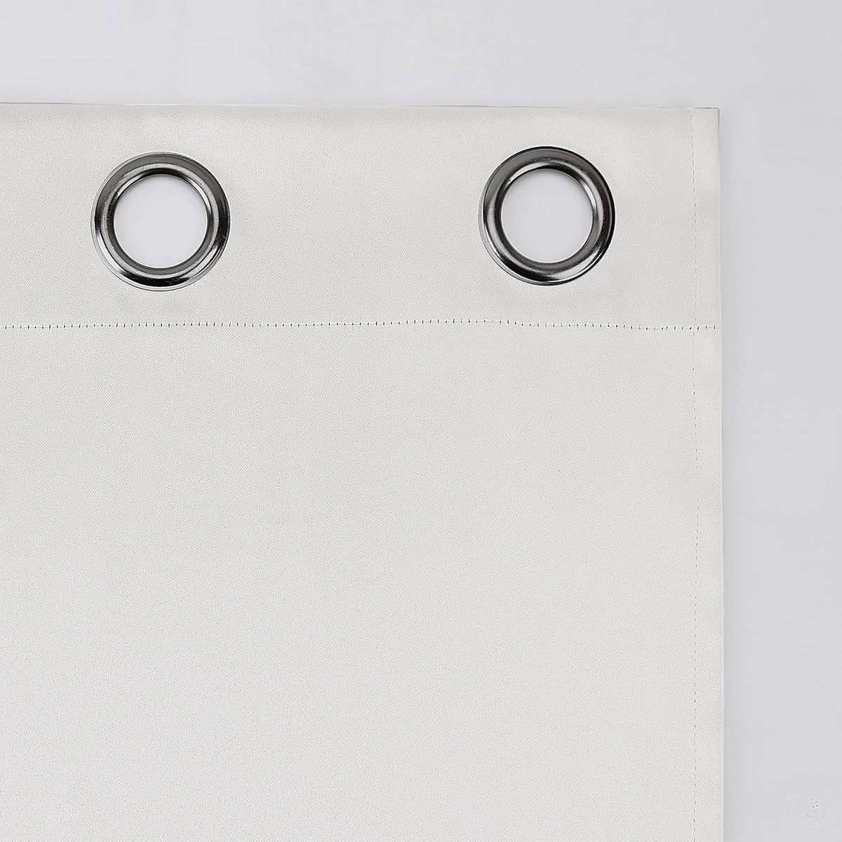 54"L x 52"W polyester curtains in White, alternate view 6