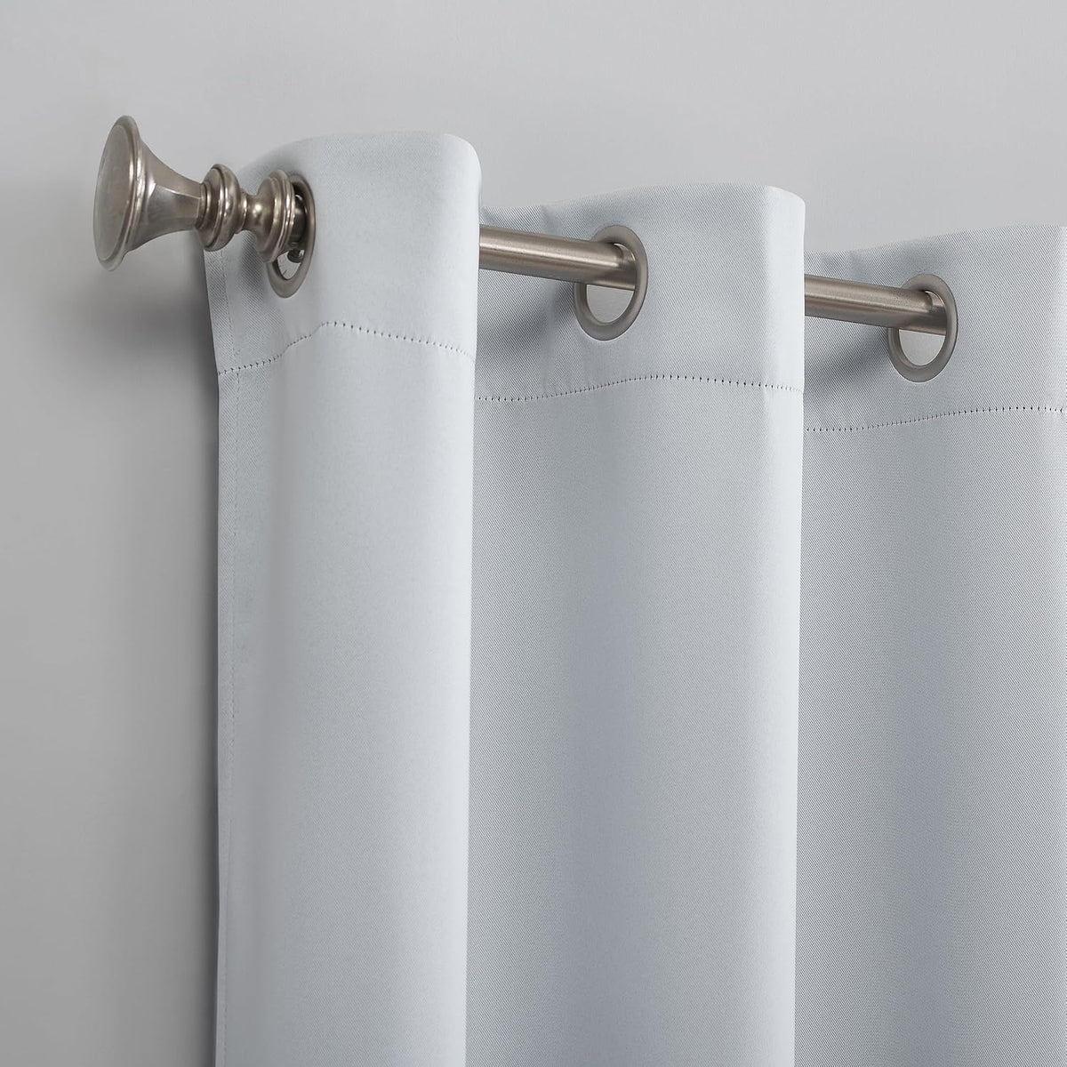 95"L x 40"W polyester curtains in Oyster White, alternate view 2