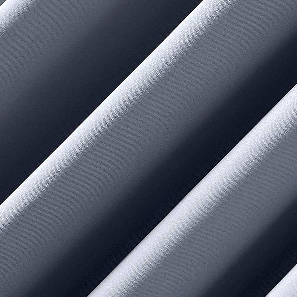 95"L x 52"W polyester curtains in Haze Blue, alternate view 7