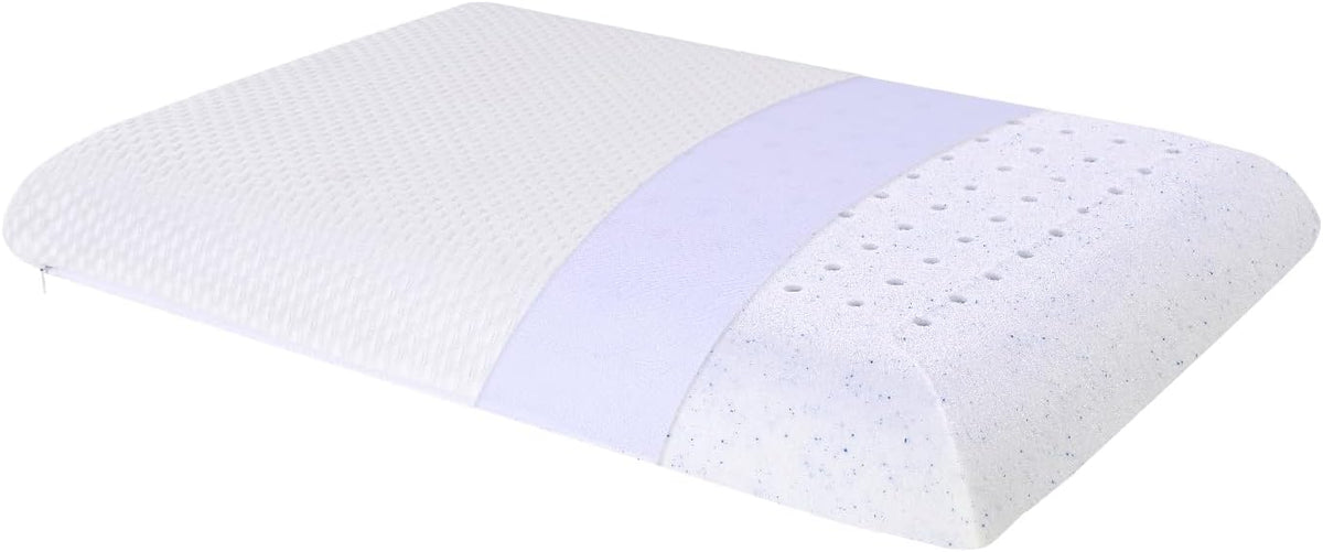 23x15.7x2.7 inch gel memory foam pillows in White, alternate view 2