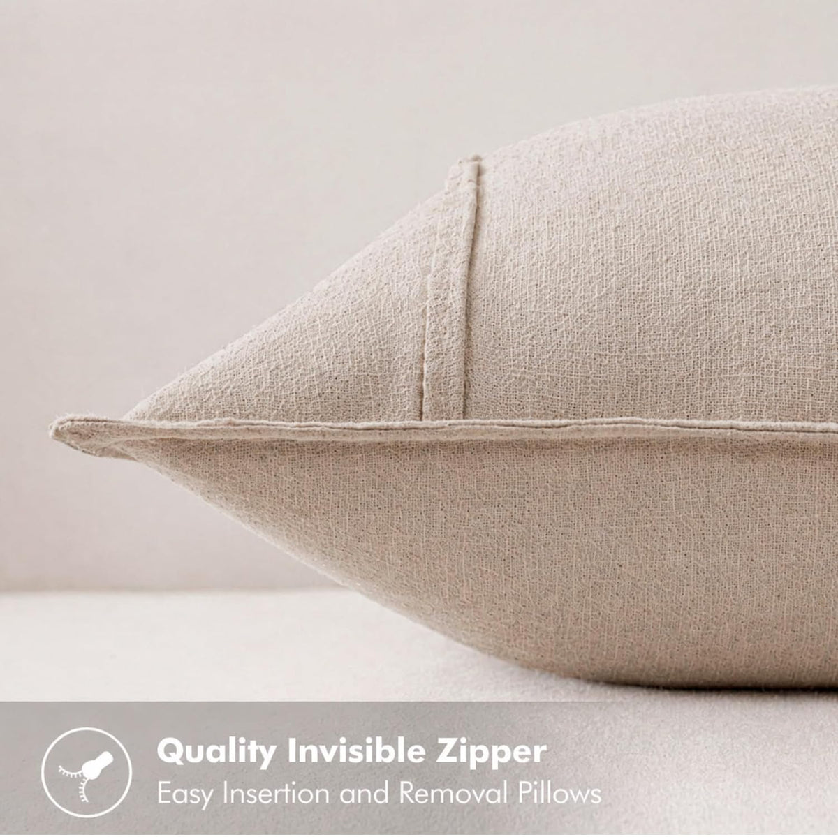 Symplora 22"L x 22"W cotton throw pillow accessories, alternate view 6