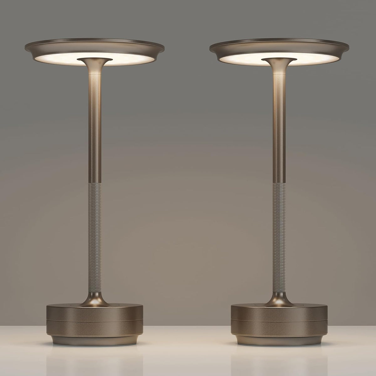 5.1"D x 5.1"W x 11"H metal table lamps