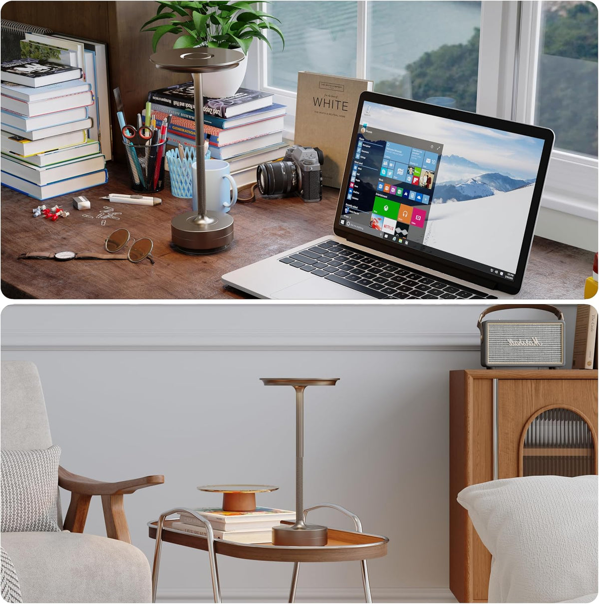 5.1"D x 5.1"W x 11"H metal table lamps, alternate view 6