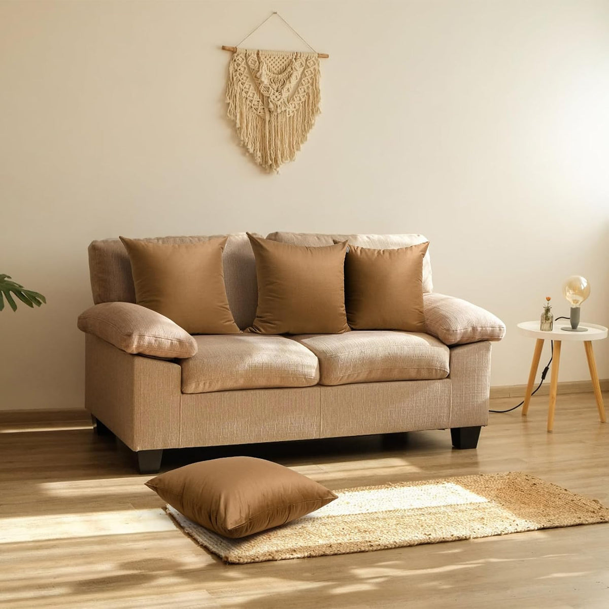 16x16 inch/ 40x40cm cotton throw pillow accessories, alternate view 3