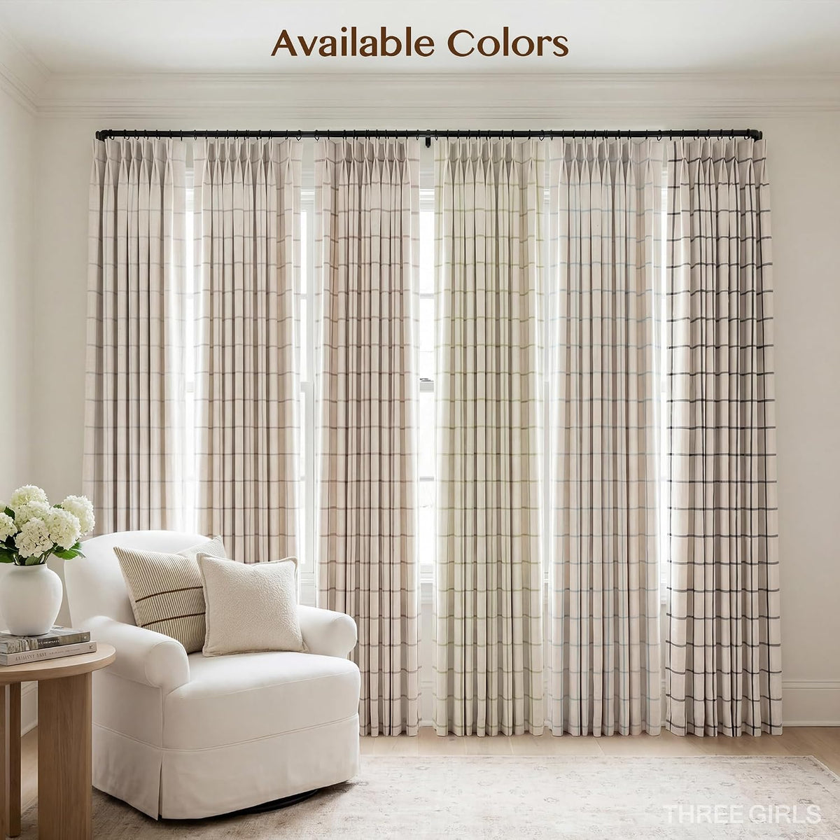 84"L x 40"W linen curtains in Brown, alternate view 5