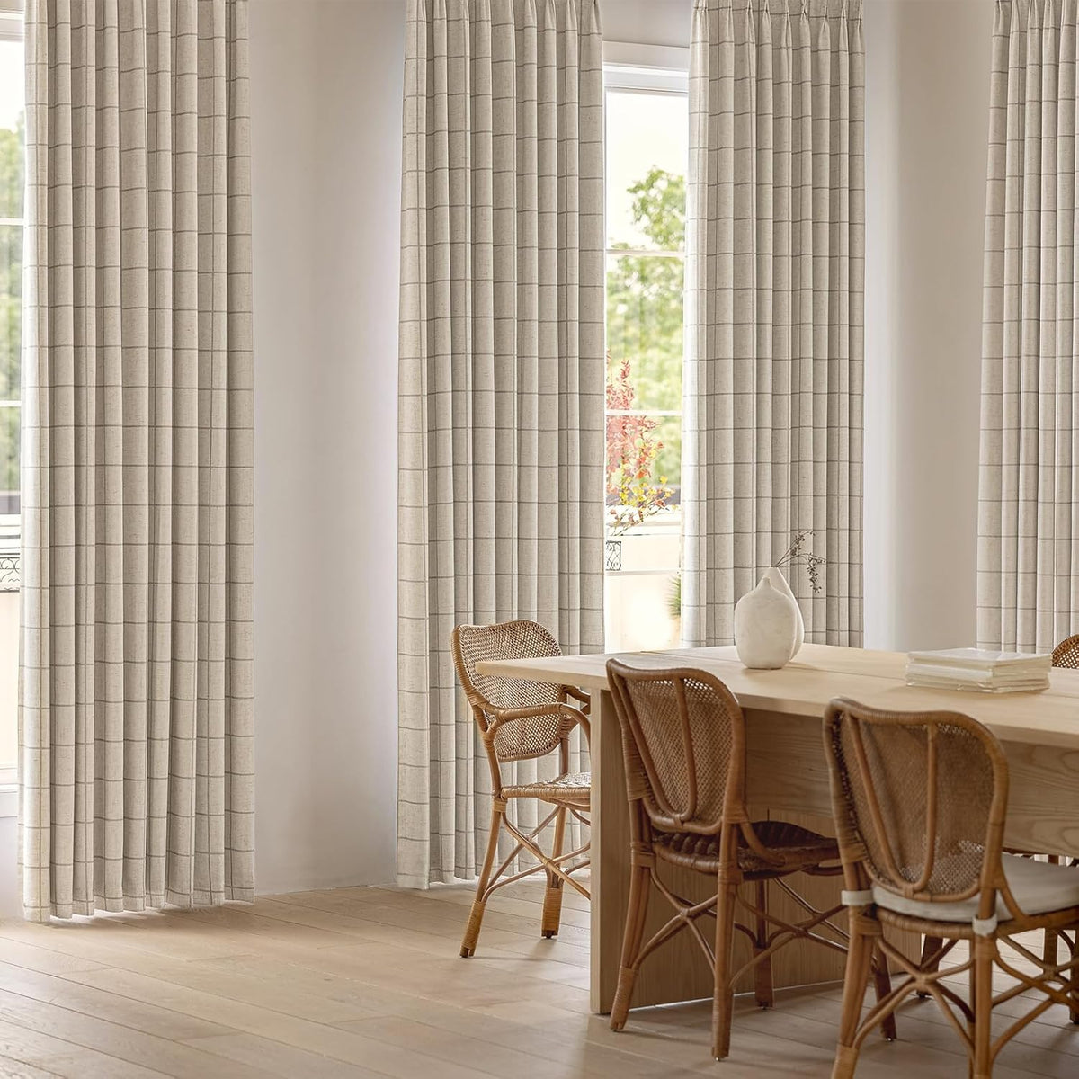 95"L x 40"W linen curtains, alternate view 9