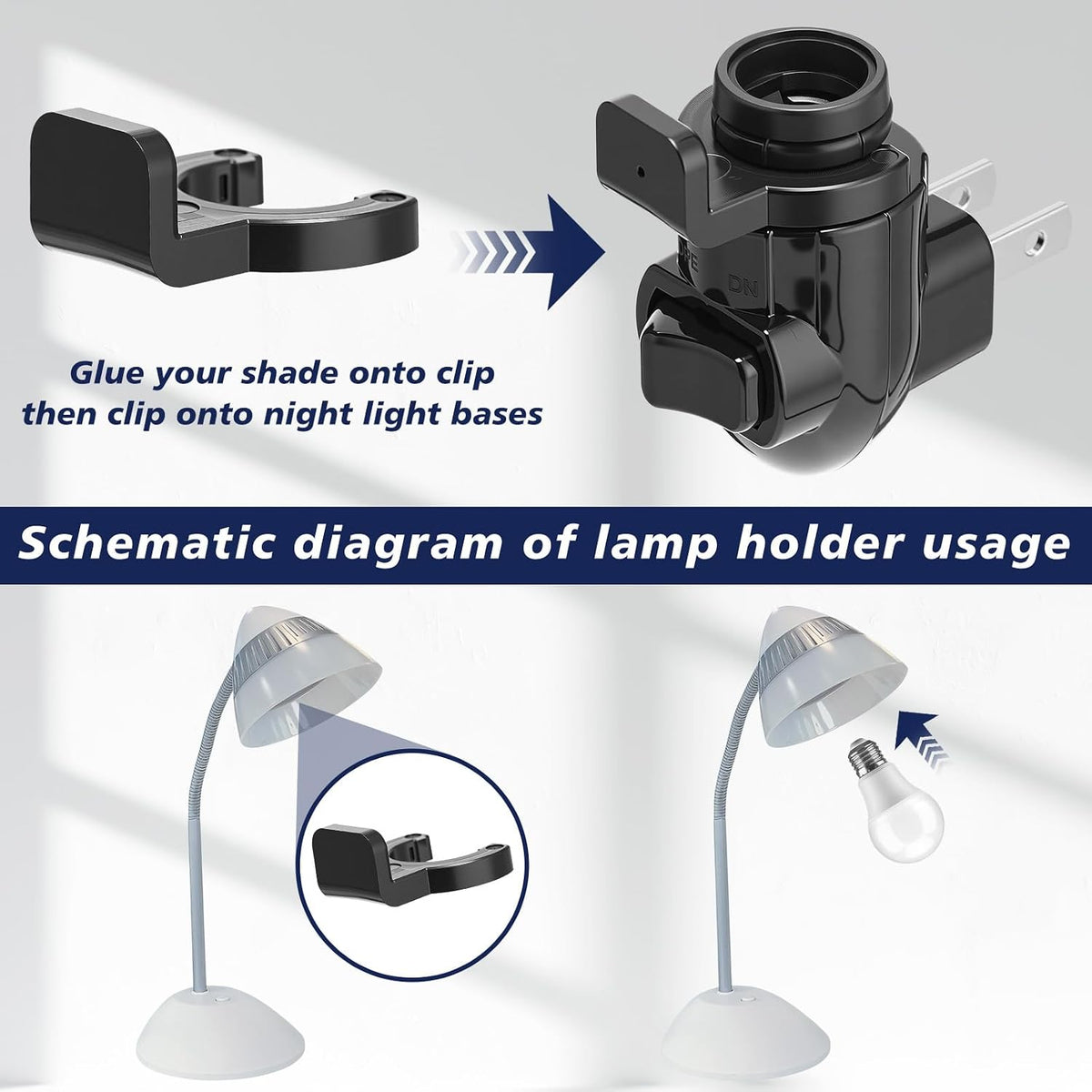 3.94"D x 3.94"W x 3.35"H plastic night lights & ambient lighting, alternate view 5