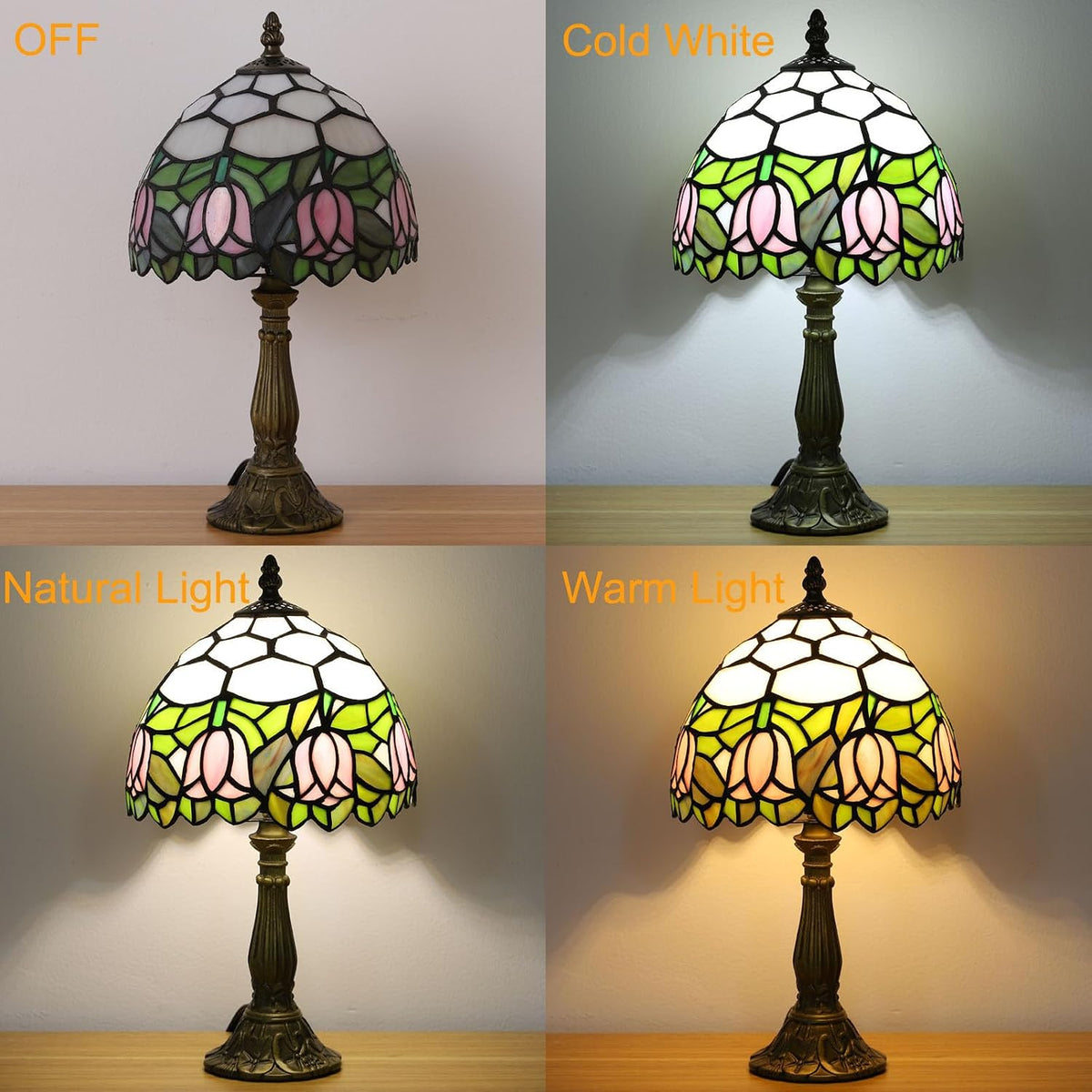 8"D x 8"W x 15"H resin table lamps, alternate view 2