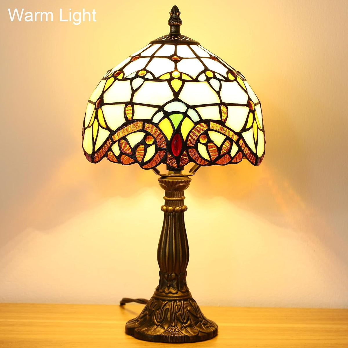 8"D x 8"W x 15"H resin table lamps, alternate view 2