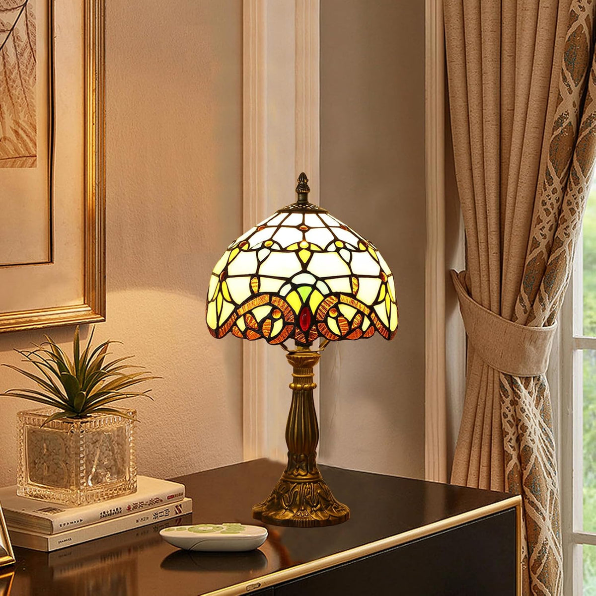 8"D x 8"W x 15"H resin table lamps, alternate view 9