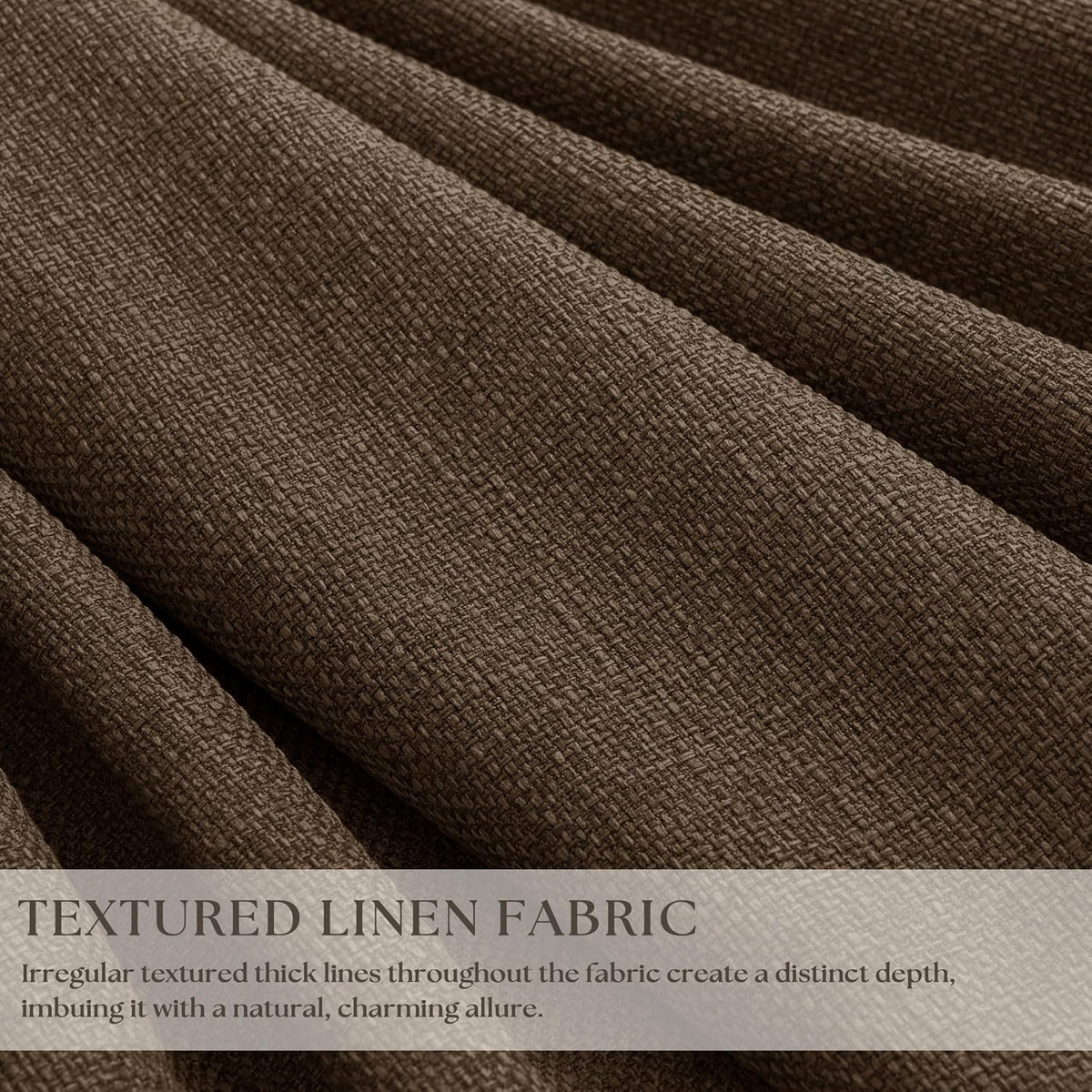 100"L x 40"W linen curtains, alternate view 2