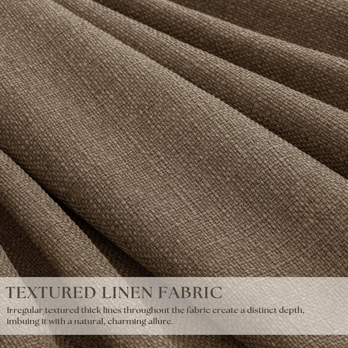 108"L x 40"W linen curtains, alternate view 4